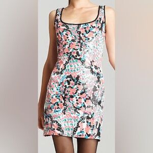EUC Lilly Pulitzer Lucy Cameo White Sweet Nothings Sequin Mini Dress Sz 8